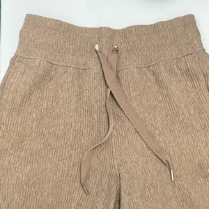 Lululemon beige wide leg lab trousers